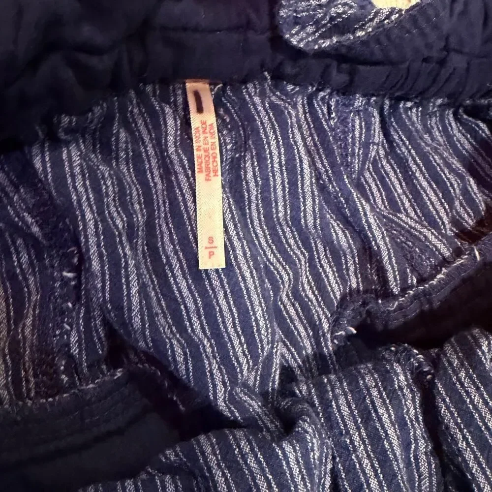 Free-people Women's Blue and Navy Trousers